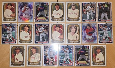 Boston Red Sox 20 Card Lot Ted Williams, David Ortiz, Wade Boggs etc Great Cond