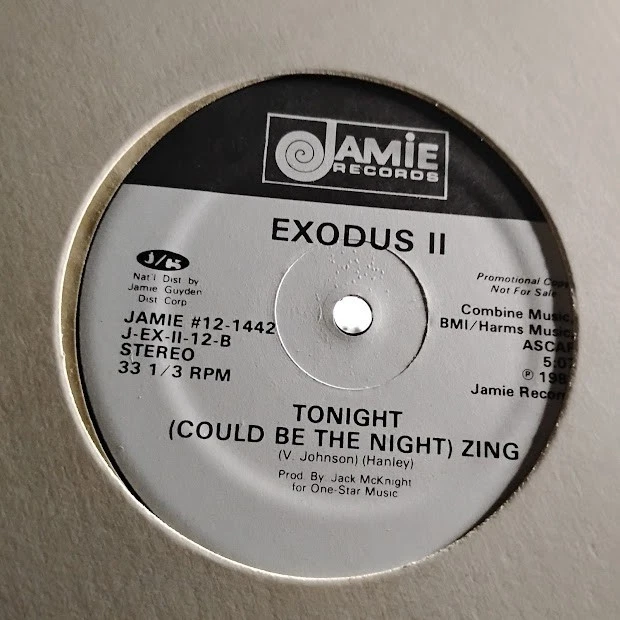 Exodus II – Seasons Past TONIGHT 12" RARE 1981 FUNK DISCO HEAR! - Image 2 of 2