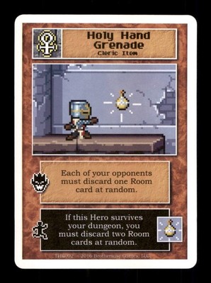 Holy Hand Grenade THK002 Cleric Item Boss Monster Trading Card TCG