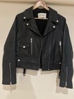 Ena Pelly Genuine Leather Biker Jacket