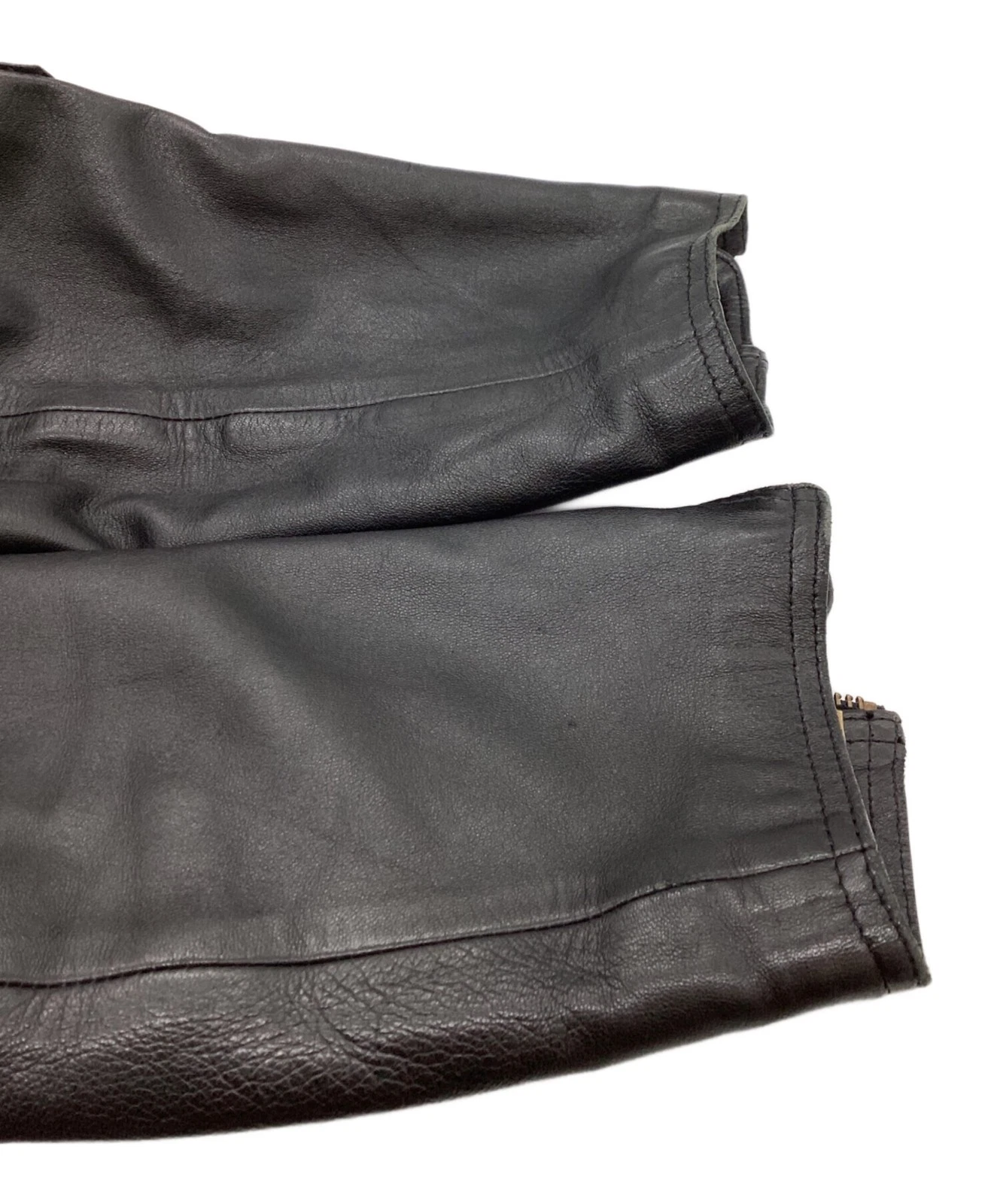 Harley-Davidson Sheepskin Leather Motorcycle Jacket Made in Japan Size 40 Black image 4