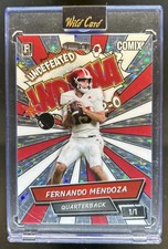 2025 Wild Card Comix Fernando Mendoza Red White Stars Rookie RC #1/1