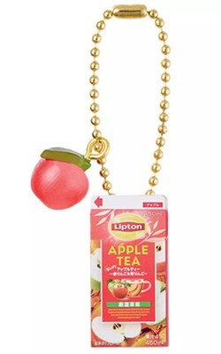 Bandai Lipton Miniature Charm Apple Tea Candy Toy Keychain Gummy