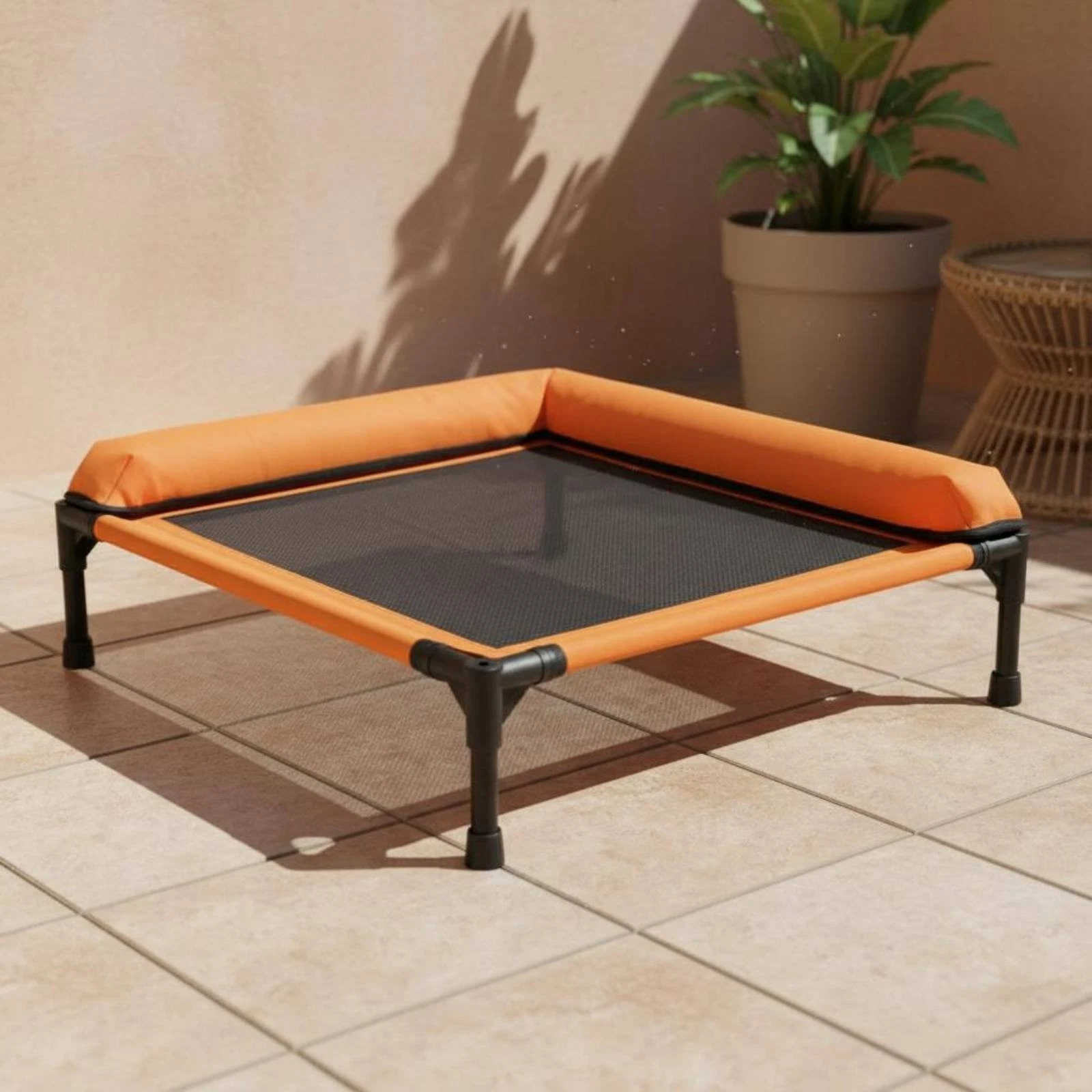 Elevated Pet Bed Moisture Resistant Raised Dog Raised Bed Indoor Outdoor Use