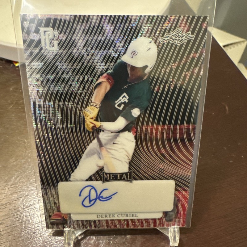 2023 Leaf Perfect Game Showcase Autographs Wave Derek Curiel Auto 1/1