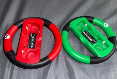 Mario Kart Hori Racing Wheel Set Mario Luigi Nintendo Switch Joy-Con Steering