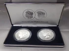 2024 S Reverse Proof Morgan & Peace Silver Dollar 2-Coin Set Box + CoA
