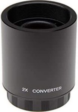 2X Converter Lens Teleconverter for SLR Digital Lenses with T Mount Lens