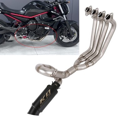 FZ6R For Yamaha XJ6S XJ6N 09-2017 Complete Exhaust System Mid Header Tip Muffler