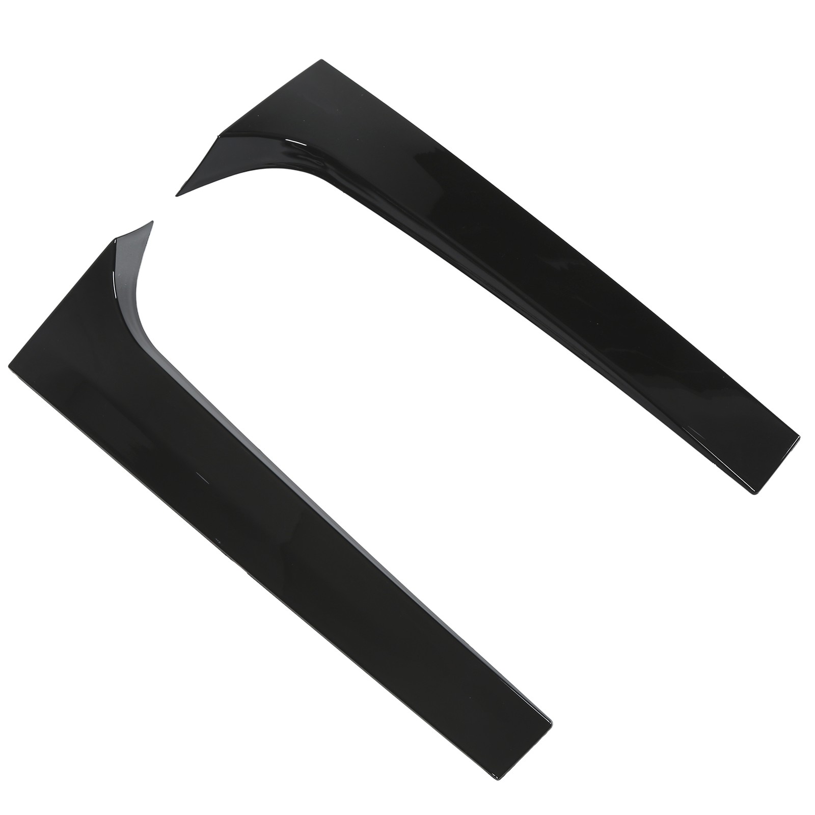 Pair Car Rear Window Side Wing Glossy Black Replacement For BL