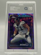 2024 CHROME SAPPHIRE TONY BOSELLI PURPLE 10 GEM CARD /10 JAGUARS NFL TAG 92 HOF