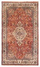 Vintage Traditional Hand-Knotted Area Rug 2'6" x 4'3" Oriental Wool Carpet