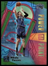 2020-21 Donruss #4 Nikola Vucevic Power in the Paint Green Flood
