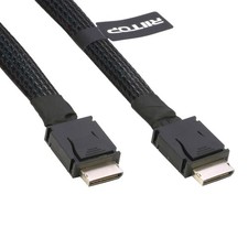 Oculink Cable 1.6 ft PCIe 4.0 SFF-8611 4i Male to Male for eGPU Connection