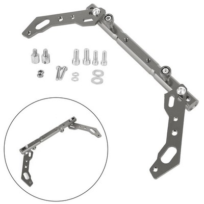 Cnc Querstange Verstellbarer Lenker Balance-Hebel Universal Silber Für Motorrad