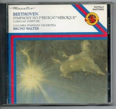 Beethoven Symphony No.3 Eroica  Heroique Bruno Walter Columbia Symphony Orche CD