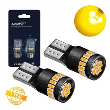 24smd 168 194 192 2825 T10 Led Side Marker Light Bulbs Amber 3000k Error Free E2