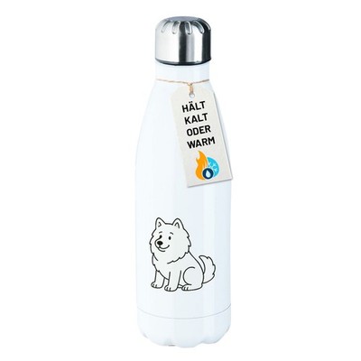 Edelstahl-Trinkflasche Samojede Comic Samo Geschenkidee Samojede Geschenk Präsen