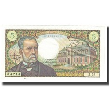 [#622955] France, 5 Francs, Pasteur, 1967, 1967-05-05, UNC(63), Fayette:61.05, K