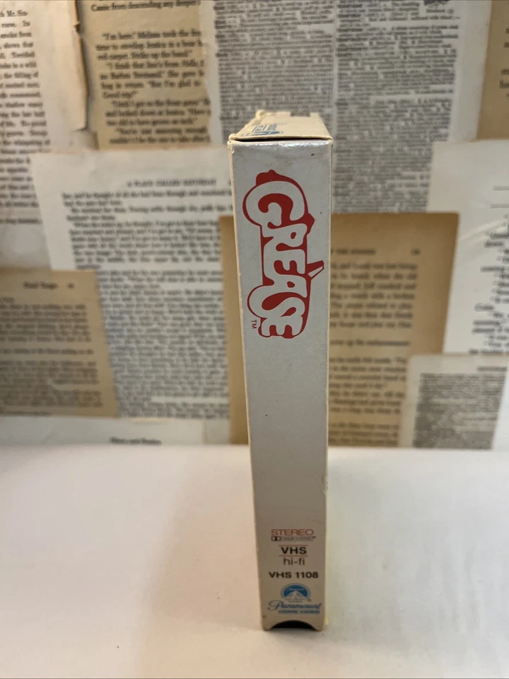 Grease 1982 VHS John Travolta, Olivia Newton John - Image 4 of 4