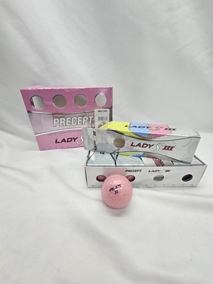 Precept Lady S III Golf Balls Pearl Color Pink- 12 Balls New, Open Box