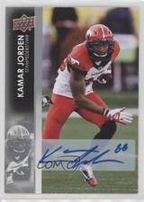 2022 Upper Deck CFL Auto Kamar Jorden #133 Auto 1p1a