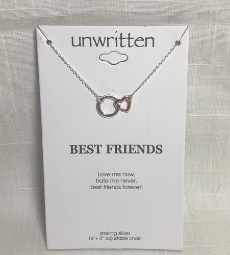 unwritten best friends sterling silver necklace