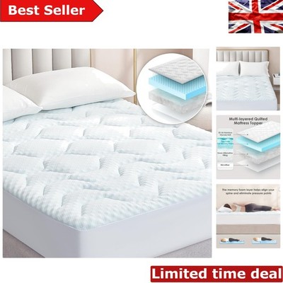Extra tiefe Taschen Memory Foam Matratzenauflage - atmungsaktiv & bequem 135x190cm