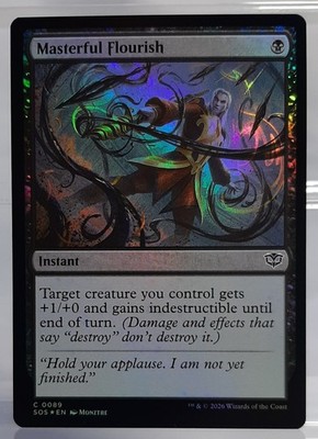 Masterful Flourish - Common/Foil/Spontanzauber - Secrets of Strixhaven - EN/NM