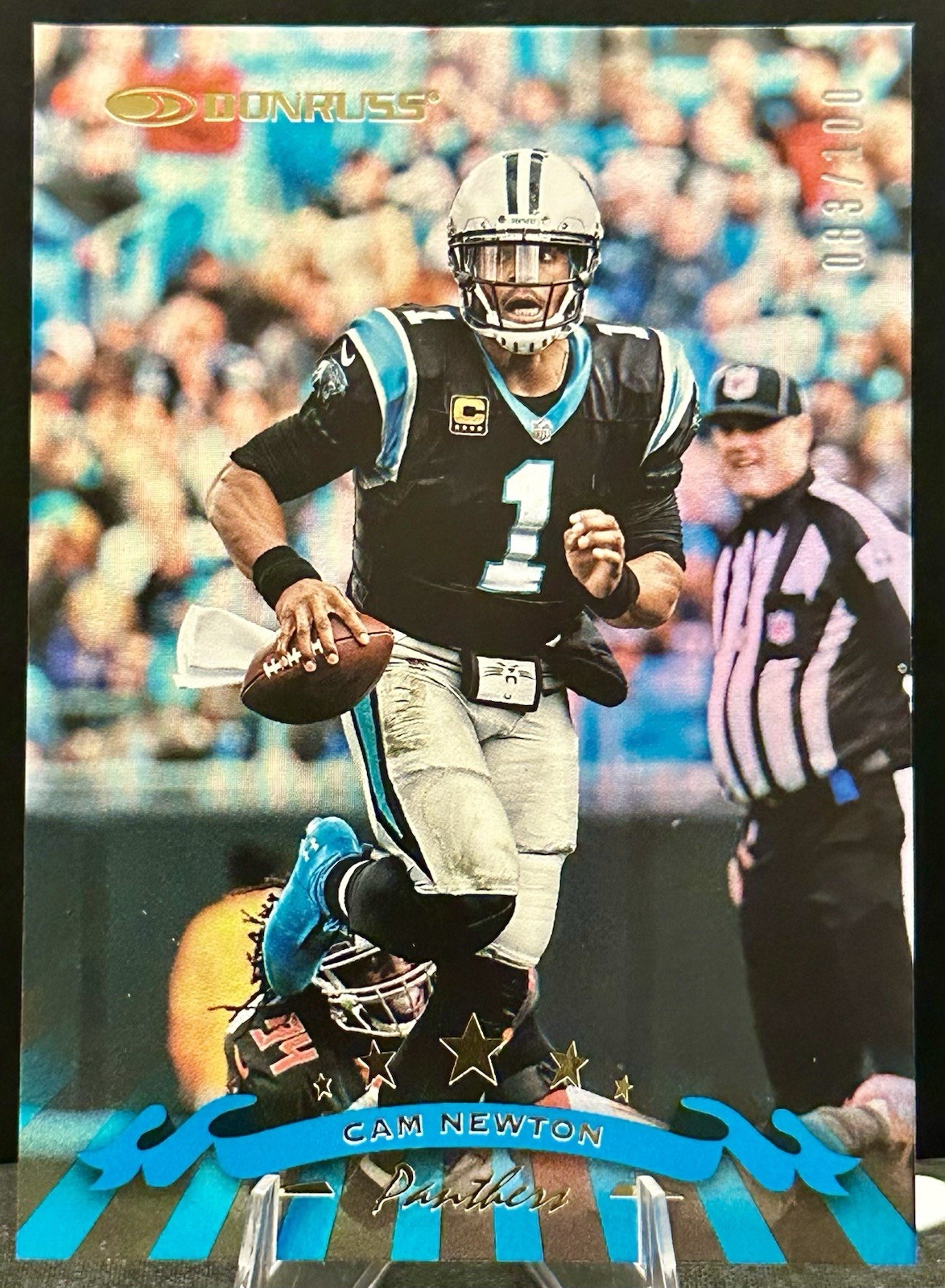2018 Donruss Cam Newton - 1998 Tribute Holo /100 #1998-15 Carolina Panthers