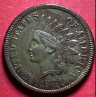 1881 US Indian Head Cent! Lower Mintage! Choice AU Details! SHARP! Old US Coin!