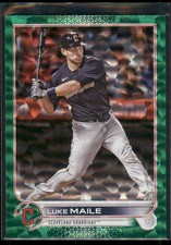 2022 Topps Update Luke Maile Green Foil /499 Cleveland Guardians