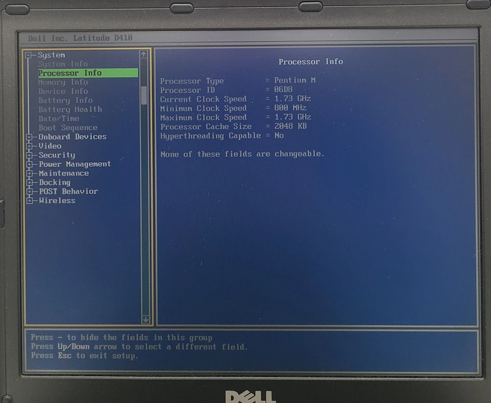 Dell Latitude D410 Intel Pentium M 06D8 1GB RAM SIN HD/OS (FL) Foto 2 de 4