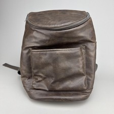 Thirty-One Backpack Bag Womens Medium Brown Faux Leather Insulated Cooler Travel