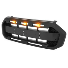 For Ford Ranger 2019-2022 Front Grille Raptor Style Black Grill W/ LED Light