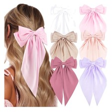 Hair Bows for Women Barrettes Clip Large Ribbon Cute Preppy Teenager Tween Te...
