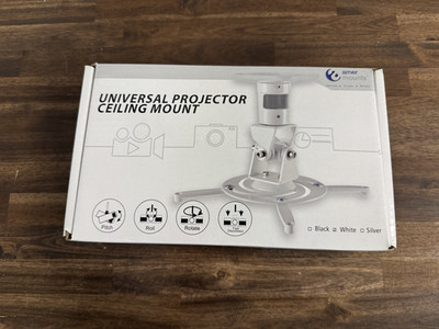 Amer Mounts Universal Projector Ceiling Mount AMRP100 White #11