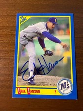 Signed 1990 Score - Erik Hanson #530