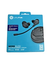 FACTORY SEALED JLAB Work Buds True Wireless Earbuds With Boom Mic-Black