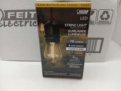 #ad #ad Feit Electric S14 LED Replacement Bulbs 2200K Warm White Outdoor String 24 Pack $44.99