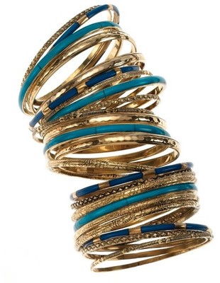 Samantha Wills Australia Over The Top Statement 24 Bangle mix in Wooden Box, NEU