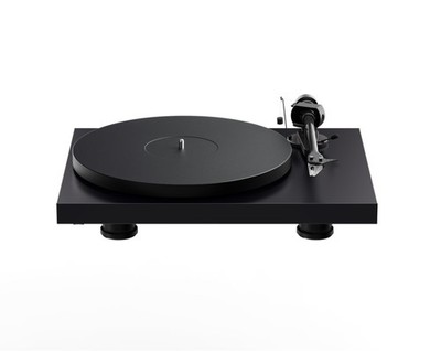 Pro-Ject Plattenspieler Debut EVO II seidenmatt Schwarz Pick it MM EVO + Haube
