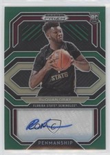2021-22 Panini Prizm Draft Picks College Penmanship Green RaiQuan Gray Auto ln4