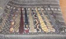 12 Piece Men's Multicolor Patterned Ties Geometric Floral Checkered Abstract