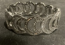 Monet Blingy Black Stretchy Bracelet # 269