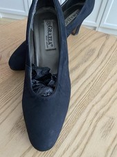 Grazia Wildleder Pumps 38 Damen Navy Blau Sch...