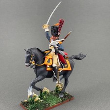 Painted French Guard horse grenadier, Napoleonic metal figure 1/30 VID SOLDIERS