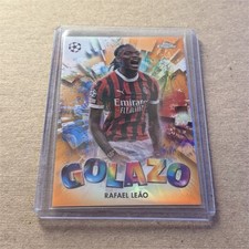 Topps Chrome Golazo Orange Refractor Rafael Leão AC Milan 15/25 2024-25