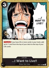 I Want to Live!! EB01-050 English C Extra Booster: Memorial Collection One Piece
