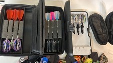Large Lot Darts, Cases Bundle Viper/Casemaster, Feathers, Soft Tips, onD